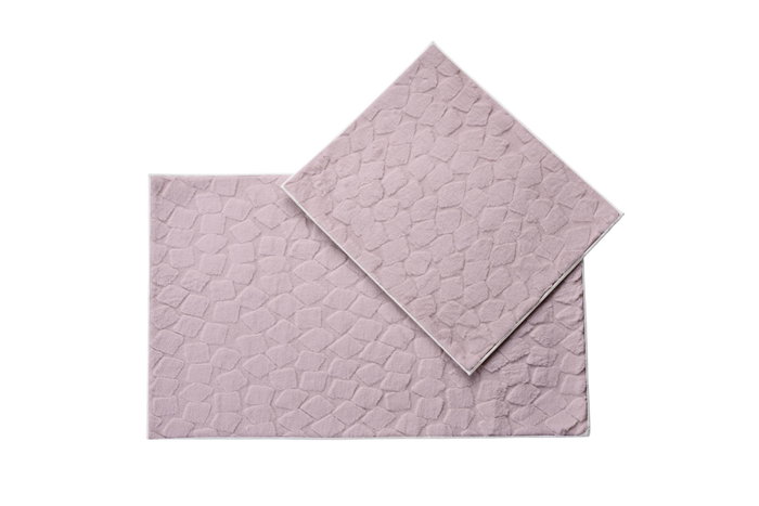 Mijölnir Juego de 2 alfombrillas de baño Rabbit - Rosa